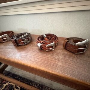 Ariat Men's Brown and Tan Leather Belt Collection